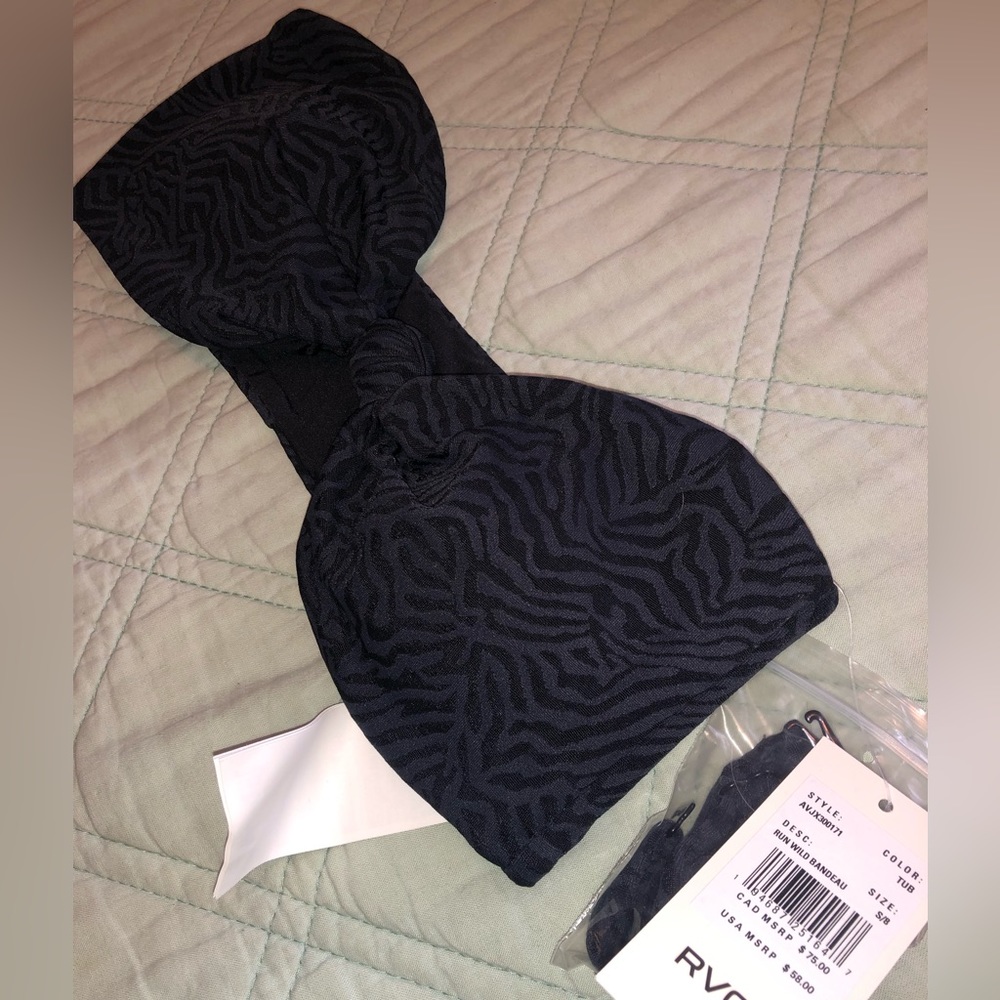 RVCA strapless top (S) - Picture 2 of 3